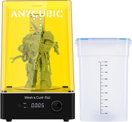 ANYCUBIC 2 in 1 Large UV Washing & Curing Box L-Shaped Strip Curing Light for Photon Mono X LCD SLA DLP 3D Printing Models, Curing Size: 190mm(D) 245mm(H)  - Lot 295