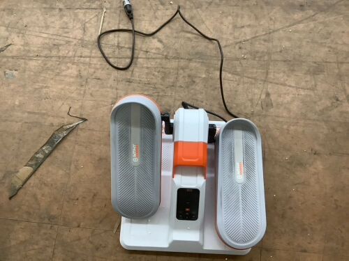 SITFIT Deluxe 2 in 1 Under Desk Mini Elliptical Machine w/ Remote - Lot 348
