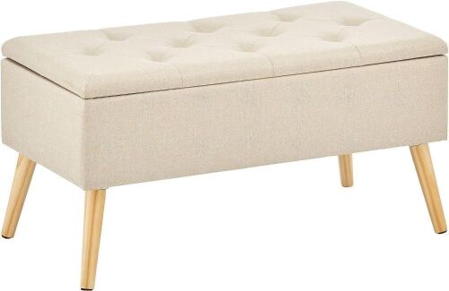mDesign Rectangle Storage Bench Foot Rest  - Lot 521
