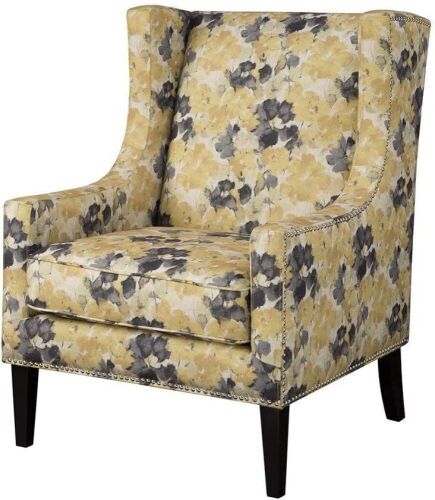 Madison Park Barton Wing Chair in Yellow  - Lot 74