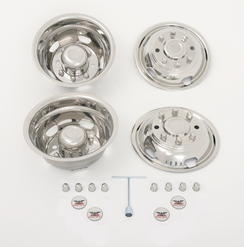 Wheel simulator set, stainless steel DOT mounting style - Lot 9058