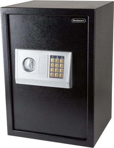 Digital Safe – Electronic Steel Safe with Keypad, 2 Manual Override Keys – Protect Money, Jewelry, Passports – For Home, Business, Travel by Stalwart - Lot 9060