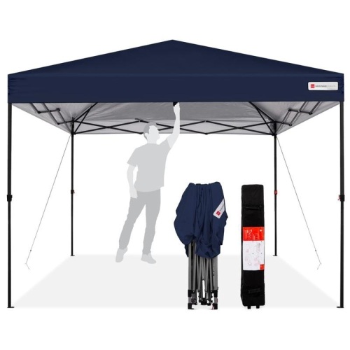 One-Person Setup Instant Pop Up Canopy w/ Wheeled Bag, 10x10ft - Lot 1011