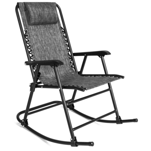 Foldable Zero Gravity Patio Rocking Lounge Chair - Lot 1114