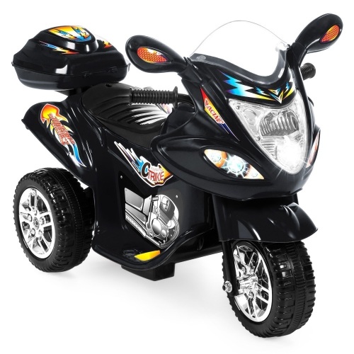 6V Kids Battery Powered 3-Wheeled Ride On Toy w/ LED Lights, Music, Horn, Storage - Lot 531