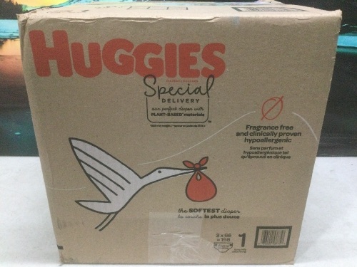 Huggies Special Delivery Hypoallergenic Baby Diapers, 198 ct  - Lot 556