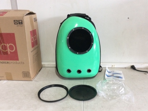 Bubble Window Pet Carrier Backpack, Top is Bent & Doesn't Close Completely - Lot 811