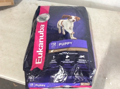 Eukanuba Lamb & Rice Dry Puppy Chow, 30 Lb Bag - New - Lot 1143