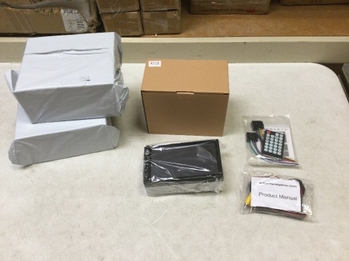 Lot of (3) New Double DIN Car Radios with Backup Camera. - Lot 1135