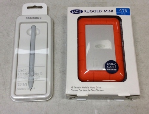 Lacie Rugged Mini USB 3.0 4TB All-Terrain Mobile Hard Drive & Samsung S Pen Galaxy Tab S4 - Lot 526