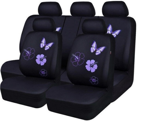 CARPASS 11PCS Universal Butterfly Flower Car Seat Covers   - Lot 1153