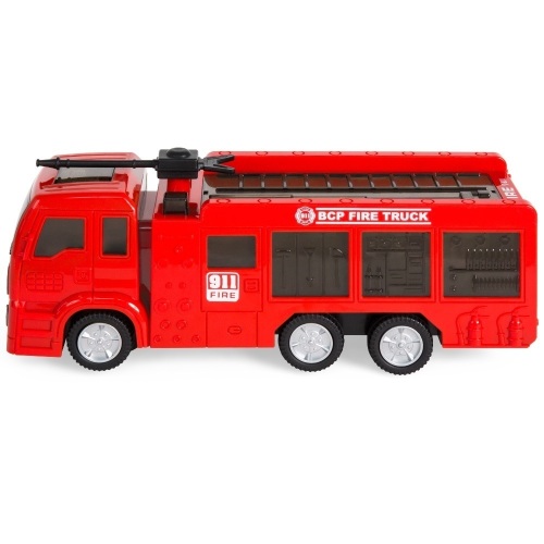 Toy Fire Truck Electric Flashing Lights and Siren Sound, Bump and Go Action - Lot 1067