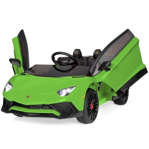 Kids 12V Ride On Lamborghini Aventador SV Sports Car Toy w/ Parent Control, AUX Cable - Lot 64
