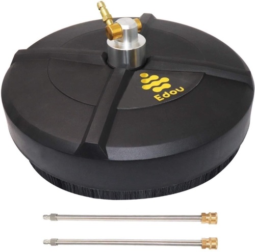 EDOU 15-Inch Pressure Washer Surface Cleaner with 2 Pressure Washer Extension Wand Attachment, 4000 PSI  - Lot 667
