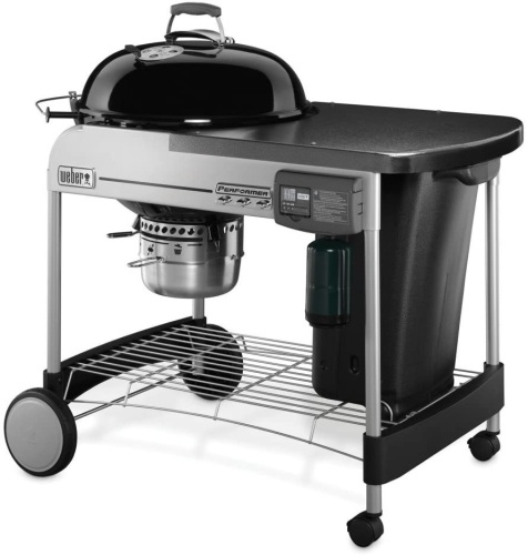 Weber Performer Deluxe Charcoal Grill, 22-Inch, Touch-N-Go Gas Ignition System  - Lot 70