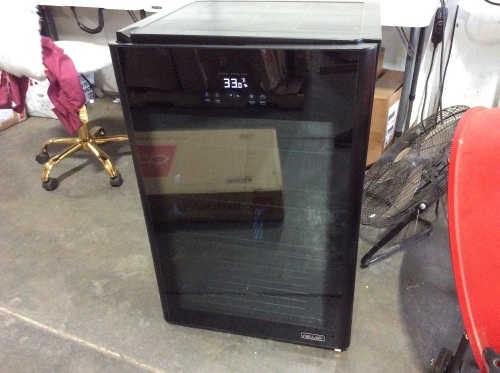NewAir 125-Can Beverage Cooler, Door is Slightly Crooked/Loose  - Lot 57