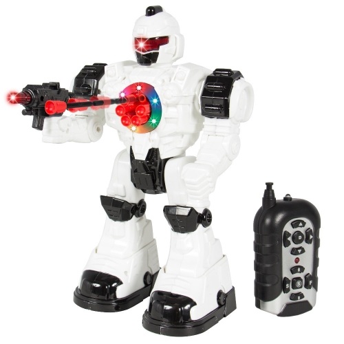 Kids Remote Control Fight Battle Robot Toy w/ Walking, Dancing, Shooting Actions, Lights, Sounds - Lot 1141