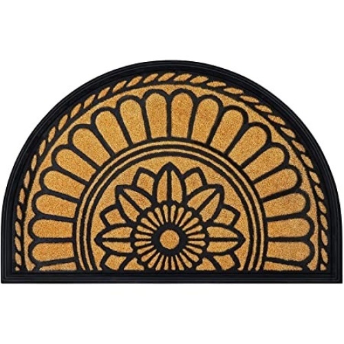 Half Round, Non-Slip, Heavy Duty Doormat 24" x 36" - Lot 772