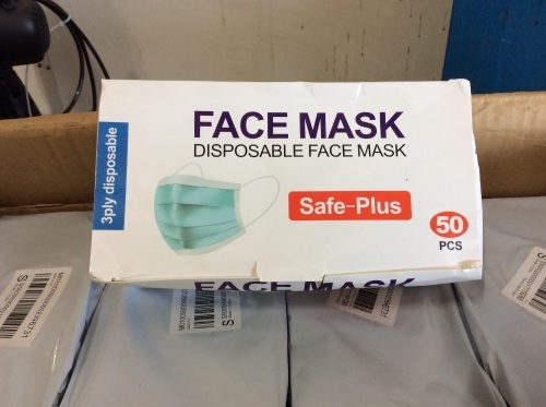 Lot of (58) Disposable Face Masks, 50 Pack - Lot 941