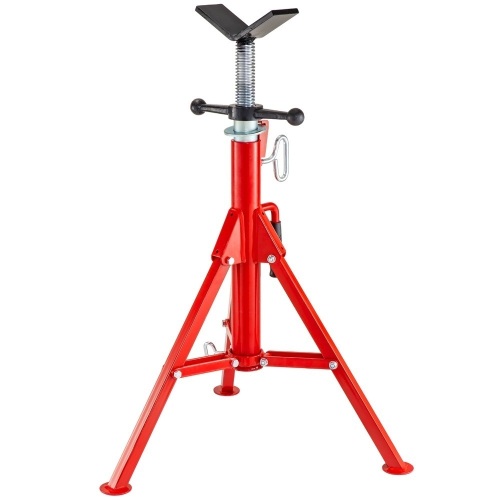 VEVOR 0.5-12 inches V Head Pipe Stand Adjustable Height 28-52 inches 2500 lbs - Lot 135