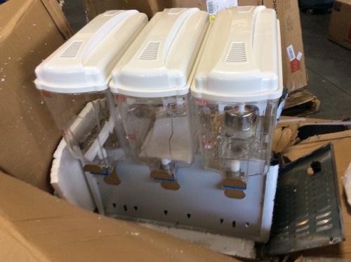 3 Compartment Juice Dispenser, For Parts/Repair - Lot 151