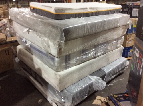 Pallet of E-Comm Return Mattress, Unknown Sizes/Conditions - Lot 505