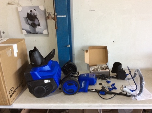 Snow Joe iON18SB 40-Volt iONMAX Cordless Brushless Single Stage Snowblower Kit, Does Not Power On - Lot 606