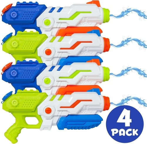Set of 4 Kids Water Blasters - Lot 1121