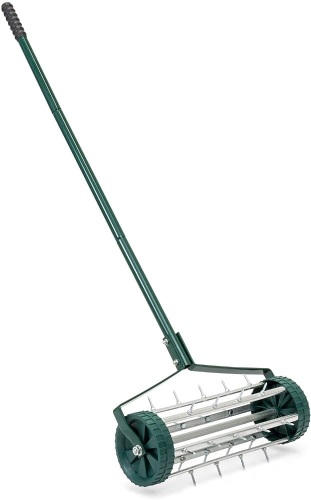 18-inch Rolling Lawn Aerator w/ 50" Handle - Lot 310