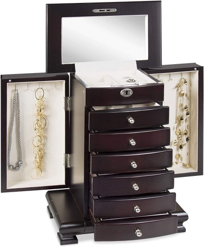 Handcrafted Wooden Jewelry Box - Lot 384