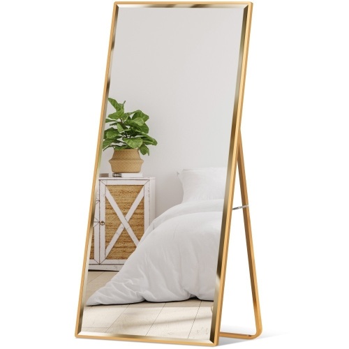 Full Length Rectangular Beveled Wall Hanging & Leaning Floor Mirror  - Lot 195