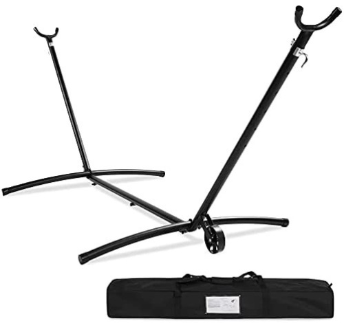 10ft Portable Steel Hammock Stand w/ Accessory Tray and Carrying Case - Lot 950