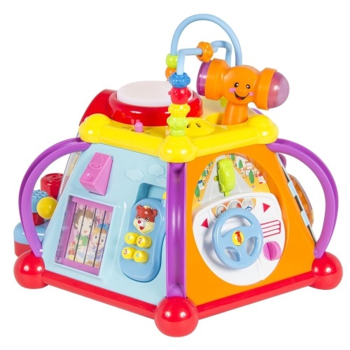 Kids Toddlers Musical Activity Cube w/ 15 Functions,lights,Sounds - Lot 845