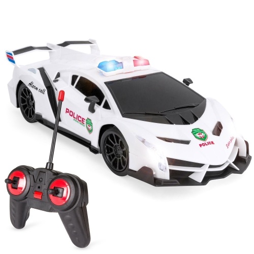 Lot of (2) Remote Control Police Sports Car Toy w/ Headlights, Police Lights  - Lot 760