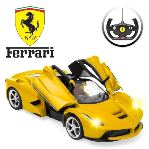 27MHz 1/14 Scale Kids Licensed Ferrari Model Remote Control Toy Car w/ 5.1 MPH Max Speed  - Lot 809
