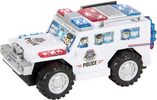 Lot of (3) Toy Police Car Bump'n'Go Flashing Lights & Siren Sounds Battery Operated  - Lot 898