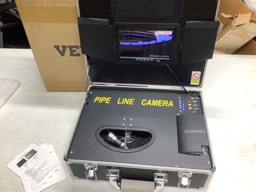 Sewer Pipe Camera 7 in. Screen Pipeline Inspection Camera 98 ft. with DVR Function  - Lot 181