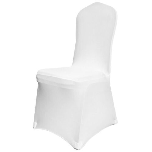 White Spandex Chair Covers, 50 pc  - Lot 192