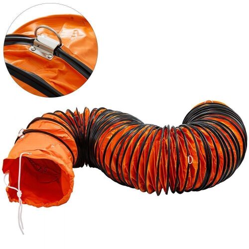 VEVOR 25ft PVC Flexible HVAC Duct Hosing for 10 Inch Utility Blower Exhaust Fan - Lot 194