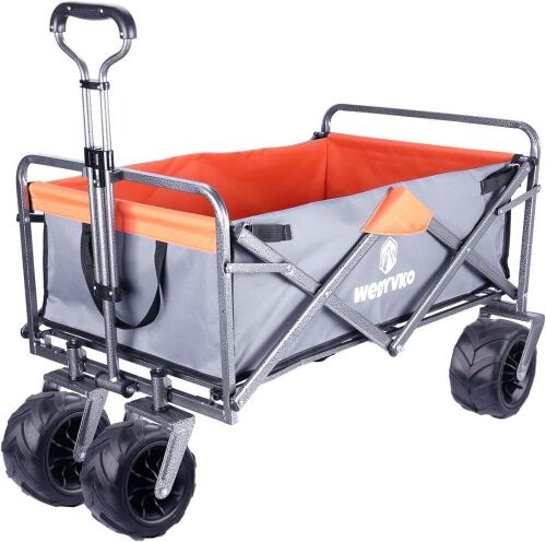 Wefrib Folding Wagon Cart with All-Terrain Wheels - Lot 553