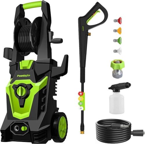 PowRyte Electric Pressure Washer with Hose Reel - Lot 677