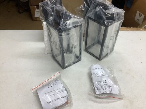 Set of 2 Outdoor Wall Lanterns  - Lot 745