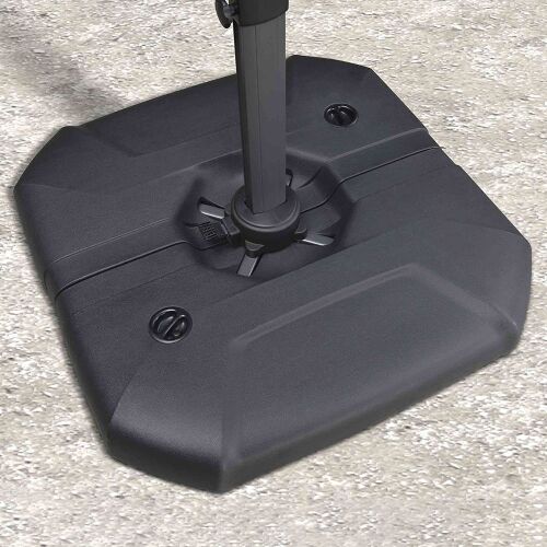 PURPLE LEAF Offset Patio Umbrella Base Sand/Water Filled  - Lot 661