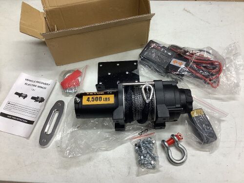VEVOR 4500LB Electric Winch 12V  - Lot 375