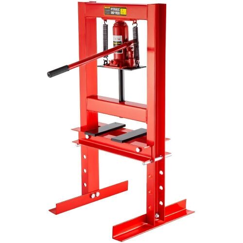 VEVOR Hydraulic Shop Press 6 Ton H-Frame 13227lbs with Heavy Duty Steel Plates - Lot 673