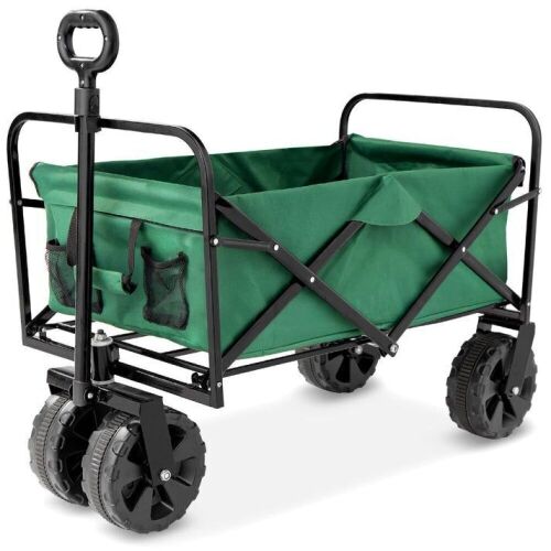 Indoor Outdoor Utility Cart w/ 360-Degree Wheels, Adjustable Handle - 36in  - Lot 621