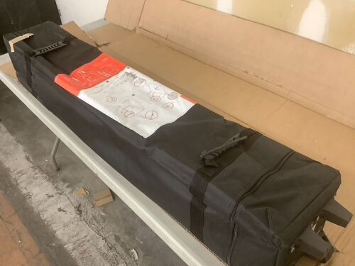 One-Person Setup Instant Pop Up Canopy w/ Wheeled Bag 10x10ft - Uninspected, Bag Ripped  - Lot 658
