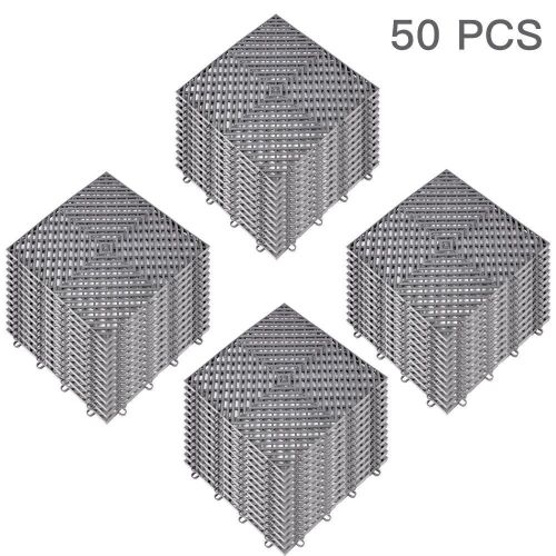 VEVOR Interlocking Drainage Tiles 12x12x0.5 Inches, 50 pc - Lot 308