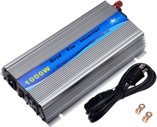 Y&H 1000W Grid Tie Inverter Stackable MPPT Pure Sine Wave DC15-28V Solar Input AC90-140V Output for 12V Solar Panel  - Lot 326