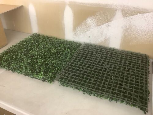 20" x 20" Artificial Boxwood Panels, 12 pc  - Lot 157